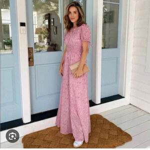 NEW Gal Meets Glam Collection Giselle Maxi Dress Pink Blush Size 6